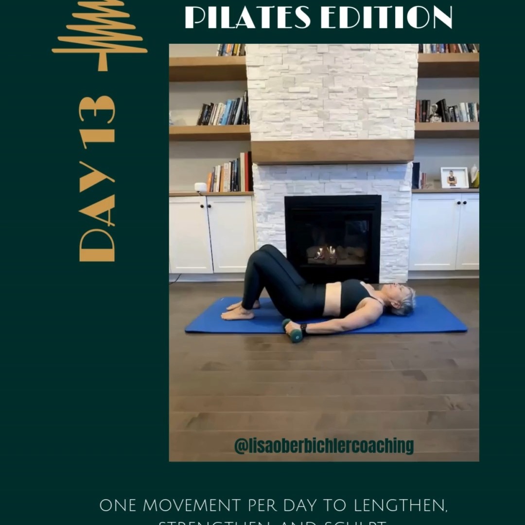 🎄✨ DAY 13 of the 24 DAYS OF FITMAS — PILATES EDITION ✨🎄
Move of the Day: Bridge with Dumbbells

Today’s festive burner: the classic Pilates bridge… but make it jolly by adding dumbbells! 🎁💪
Because nothing says “holiday cheer” quite like lifting your hips, squeezing your glutes, and holding dumbbells like you’re about to deliver gifts across the North Pole.

Why this move is magical:
This variation fires up your glutes, hamstrings, and core while giving your arms a little extra love. It improves hip mobility, strengthens your posterior chain, and sneaks in some upper-body work — basically, it’s the full-body gift that keeps on giving. 🎅✨

Cues to Sleigh the Move:
• Lie on your back, knees bent, feet hip-width apart
• Hold your dumbbells straight up over your chest (try not to drop them… Santa is watching 👀🎄)
• Press through your heels and lift your hips toward the ceiling
• Squeeze your glutes at the top like you’re trying to crack a candy cane 🍭😂
• Keep your ribs down and core engaged
• Lower with control — no plopping! Even elves move with intention
• Repeat and feel the holiday heat! 🔥

Ho-ho-hold that bridge, team — your glutes will be jingling by the end.

#24DaysOfFitmas #PilatesEdition #Day13 #BridgePose #GluteGains #HolidayBurn #FestiveFitness #PilatesWithLisa #LakeshoreRec #SaugeenShores #PortElginFitness #StrongForTheSeason #PilatesCommunity #FitmasFun