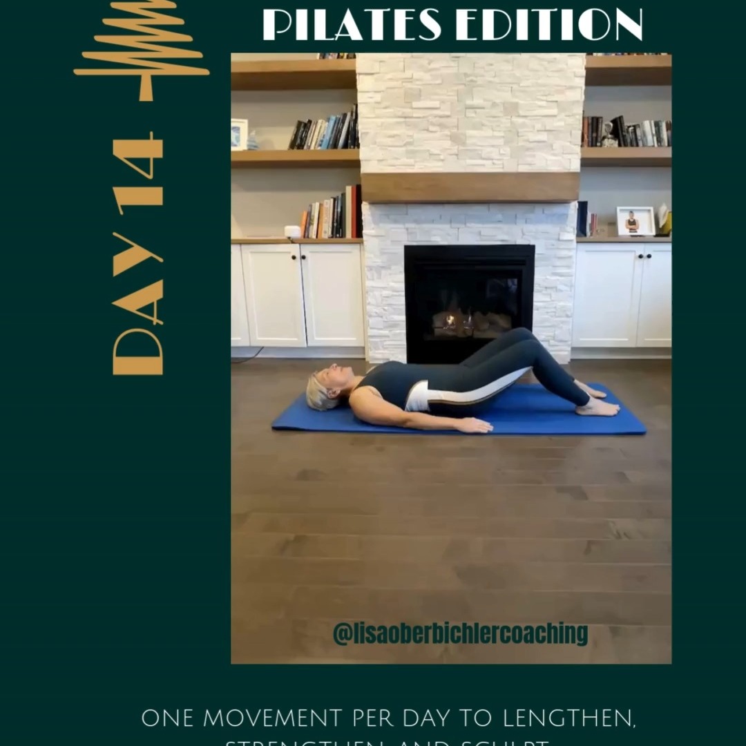 🎄 DAY 14 of the 24 Days of Fitmas — Pilates Edition! 🎄
Today we’re turning up the spine-tingling fun with the Articulated Pilates Bridge — aka the move that makes your vertebrae feel like they’re rolling down a cozy holiday toboggan hill. 😉

✨ Why “articulated”?
Because we’re lifting and lowering the spine one vertebra at a time — like twinkling lights turning on in a perfect, smooth sequence. This move strengthens your glutes + hamstrings, wakes up your core, improves spinal mobility, and teaches your body control and precision.
Your low back will say: “THANK YOU for not flinging me up like a Christmas tree skirt.”

🎁 Cues for a perfect, gift-wrapped bridge:
• Press through your feet and melt your spine up off the mat, bone by bone
• Keep ribs knitted in like your favourite holiday sweater
• Pause at the top — squeeze those glutes like you’re trying to crack a festive walnut
• Lower down slow-mo… one vertebra at a time
• Breathe and enjoy — your spine loves this more than eggnog

✨ Festive Message
Unwrap a little mobility magic today. A happier spine = a happier YOU… and fewer grinchy moments as holiday chaos arrives. 😜
Keep shining, keep rolling, keep moving—Fitmas continues! 🎅💪

#24DaysofFitmas #PilatesStyle #ArticulatedBridge #SpinalMobility #PilatesMagic #HolidayFit #CoreStrength #GluteGains #MoveWithJoy #SaugeenShoresFitness #PilatesEveryDay #FestiveFitness